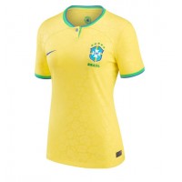 Brazil Replica Home Shirt Ladies World Cup 2022 Short Sleeve